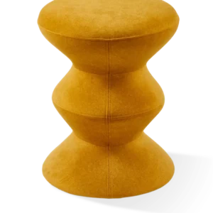 Tabouret en tissu jaune Soft 36x47cm Zig Zag - Pols Potten - The Cool Republic