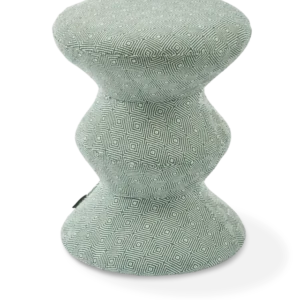 Tabouret en tissu vert clair Soft 36x47cm Zig Zag - Pols Potten - The Cool Republic