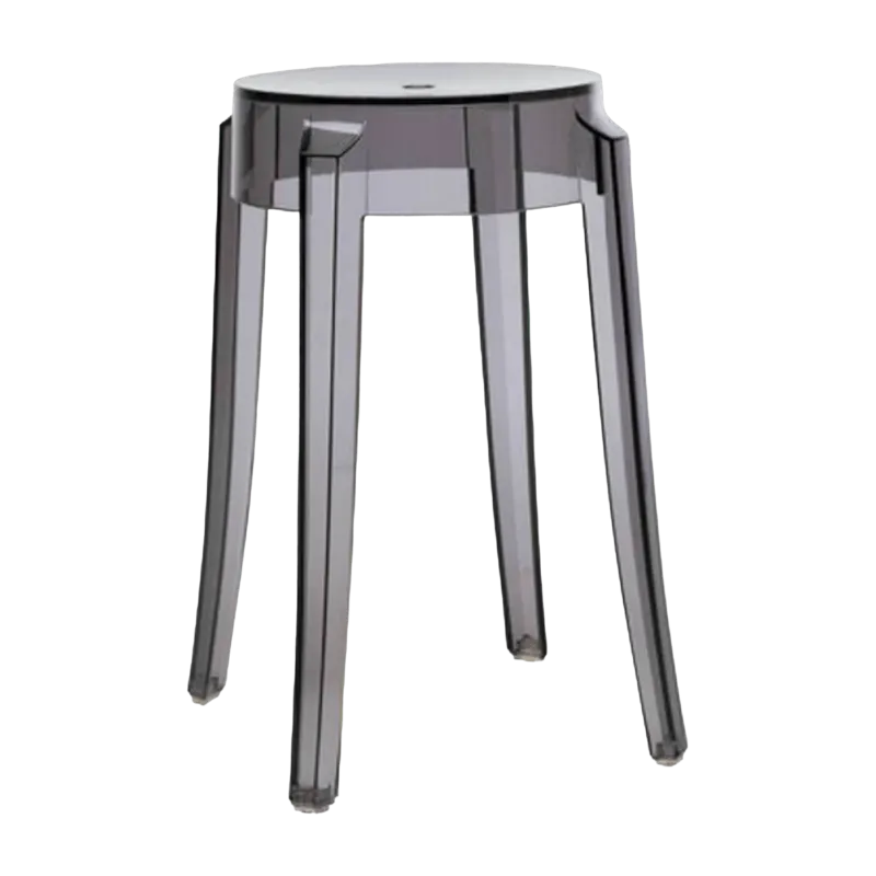 Tabouret gris 45 cm Charles Ghost - Kartell - The Cool Republic