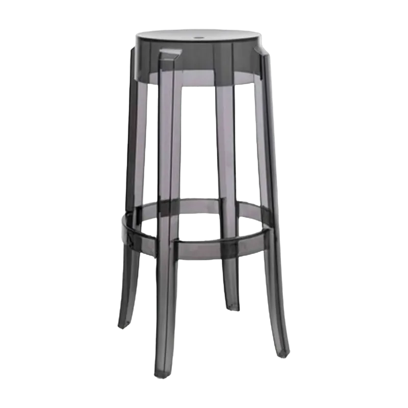 Tabouret gris 75 cm Charles Ghost - Kartell - The Cool Republic