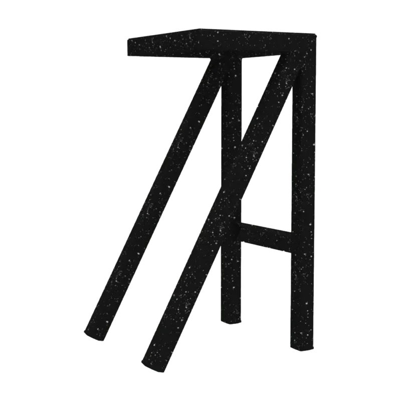 Tabouret haut noir moucheté Bureaurama - Magis - The Cool Republic