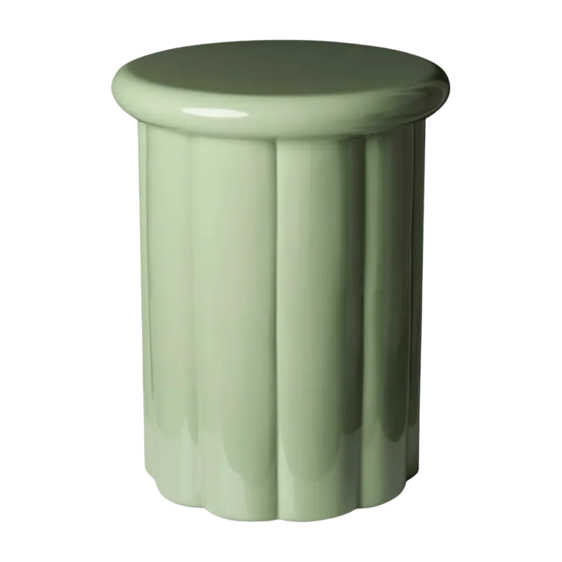 Tabouret laqué vert olive Roman - Pols Potten - The Cool Republic