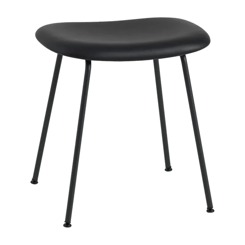Tabouret noir piétement tubes Fiber - Muuto - The Cool Republic