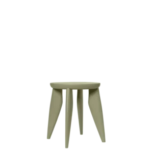 Tabouret rond pour enfant en frêne vert 33 x 30 cm Feve - Ferm Living - The Cool Republic