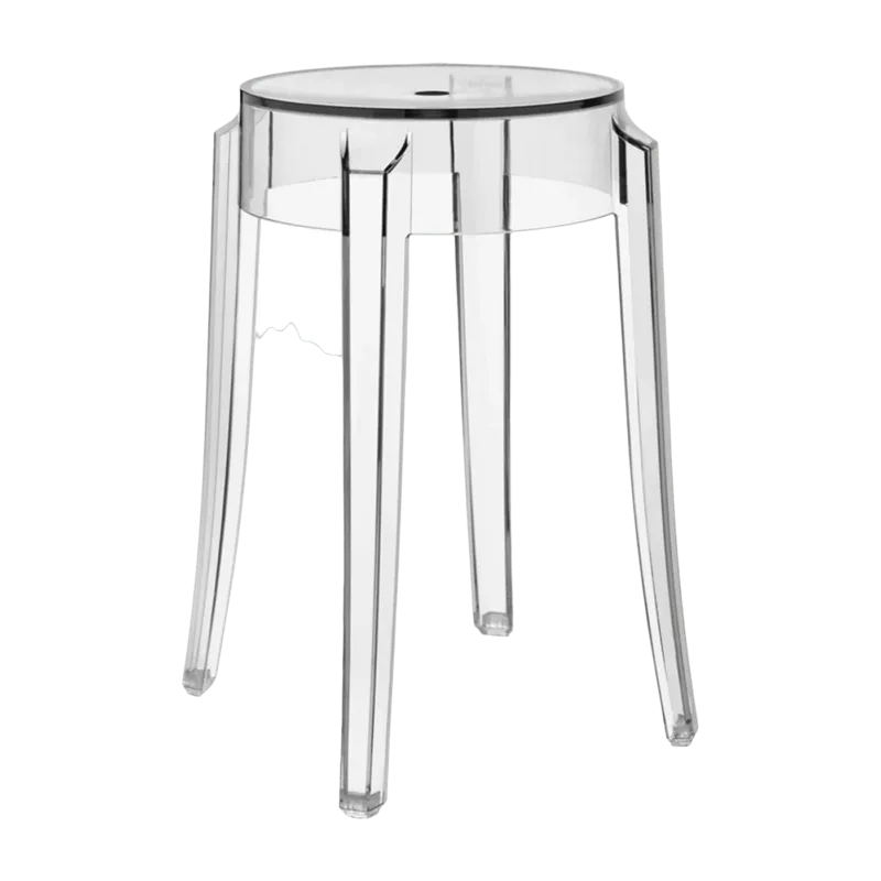 Tabouret transparent 45 cm Charles Ghost - Kartell - The Cool Republic