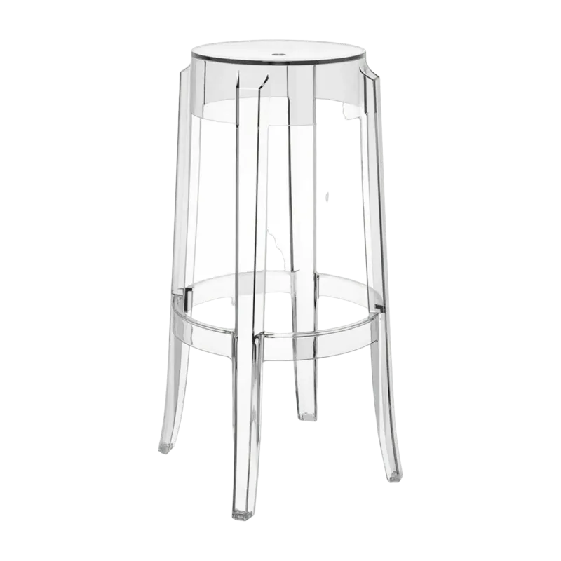 Tabouret transparent 75 cm Charles Ghost - Kartell - The Cool Republic
