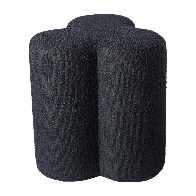 Tabouret trèfle en tissu bleu marine Clover - Pols Potten - The Cool Republic