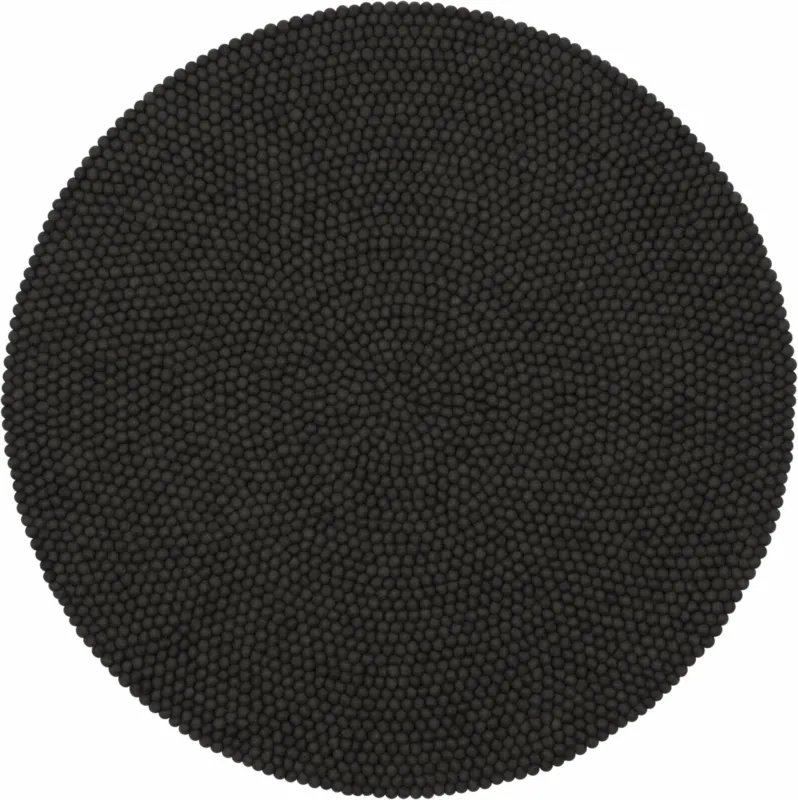Tapis à boules de feutre anthracite 140 cm Kuno - myfelt - The Cool Republic