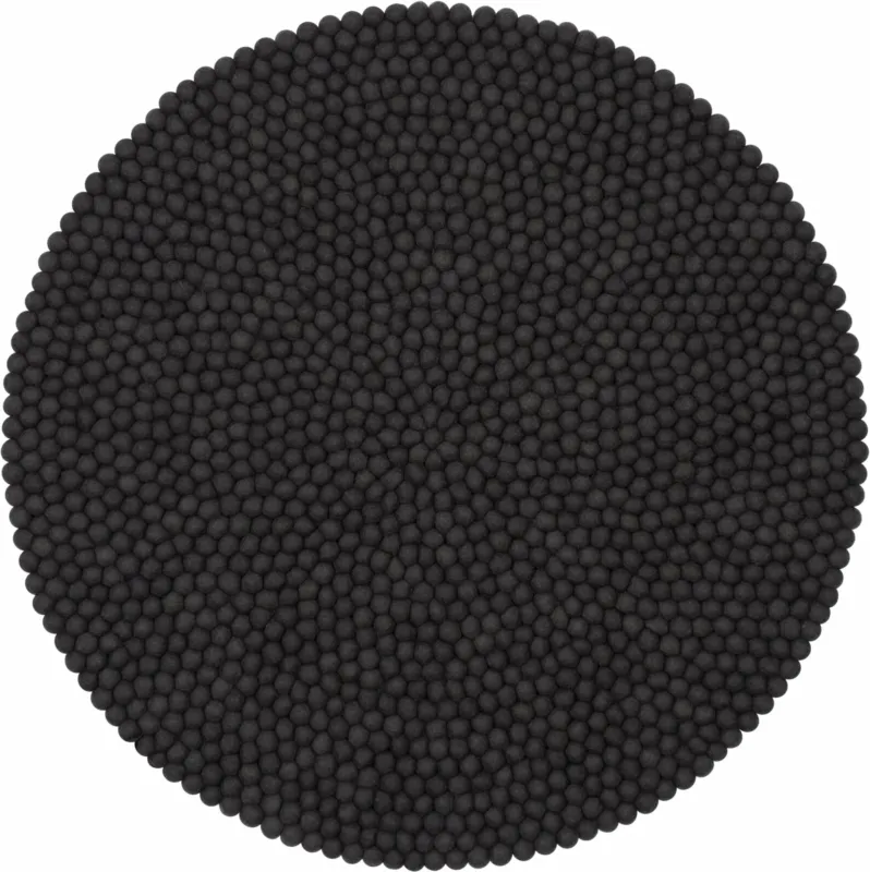 Tapis à boules de feutre anthracite 90 cm Kuno - myfelt - The Cool Republic
