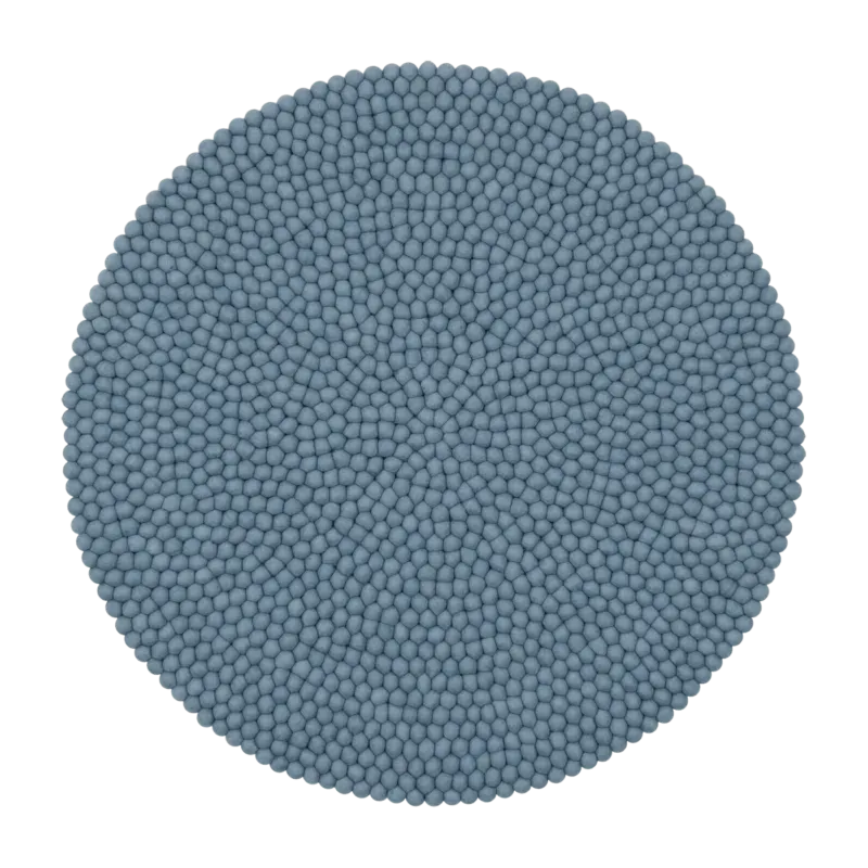 Tapis à boules de feutre bleu clair 50 cm Mia - myfelt - The Cool Republic