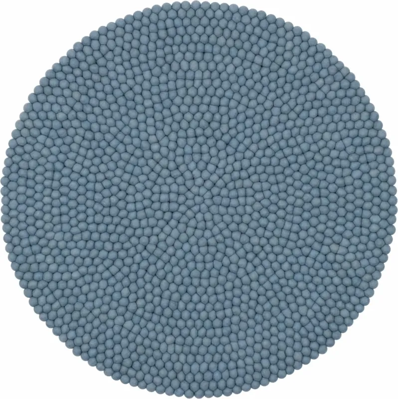 Tapis à boules de feutre bleu clair 70 cm Mia - myfelt - The Cool Republic