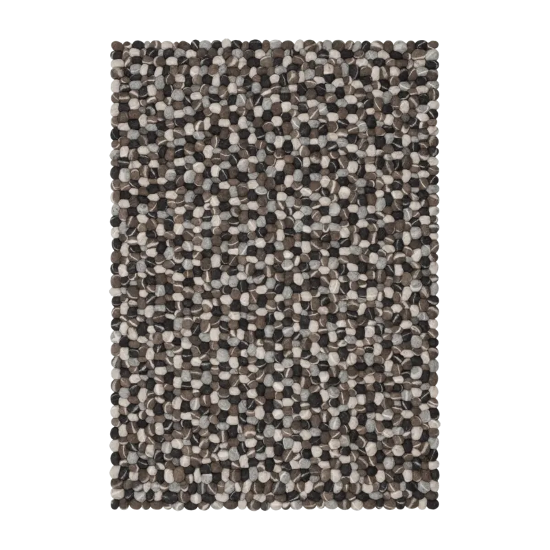 Tapis à boules de feutre effet pierre 140x200 cm Hardy - myfelt - The Cool Republic