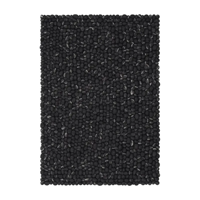 Tapis à boules de feutre effet pierre foncé 120x170 cm Kurt - myfelt - The Cool Republic