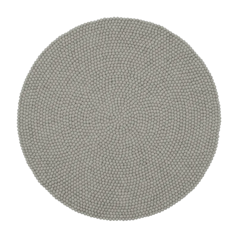 Tapis à boules de feutre gris 120 cm Luis - myfelt - The Cool Republic