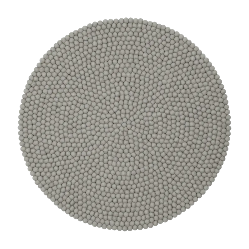 Tapis à boules de feutre gris 90 cm Luis - myfelt - The Cool Republic