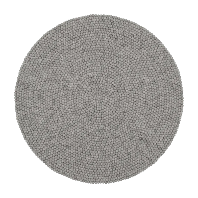Tapis à boules de feutre gris marbré 140 cm Carl - myfelt - The Cool Republic