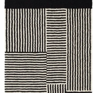 Tapis à boules de feutre noir et blanc 160x230 cm Lino - myfelt - The Cool Republic