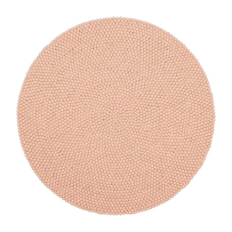 Tapis à boules de feutre rose 200 cm Merle - myfelt - The Cool Republic