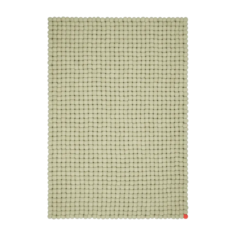Tapis à boules de feutre vert-beige 70x100 cm Big One - myfelt - The Cool Republic