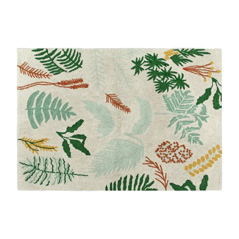 Tapis beige 140x200 cm Botanic Plants - Lorena Canals - The Cool Republic