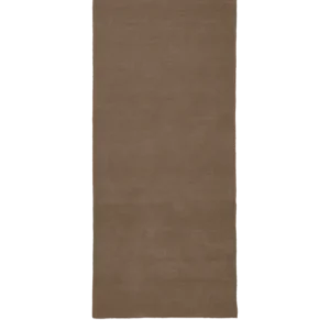 Tapis de couloir rectangulaire en laine tufté marron clair 80 x 200 cm Stille - Ferm Living - The Cool Republic