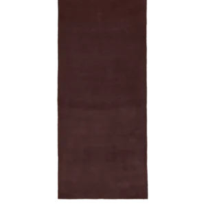 Tapis de couloir rectangulaire en laine tufté marron foncé 80 x 200 cm Stille - Ferm Living - The Cool Republic
