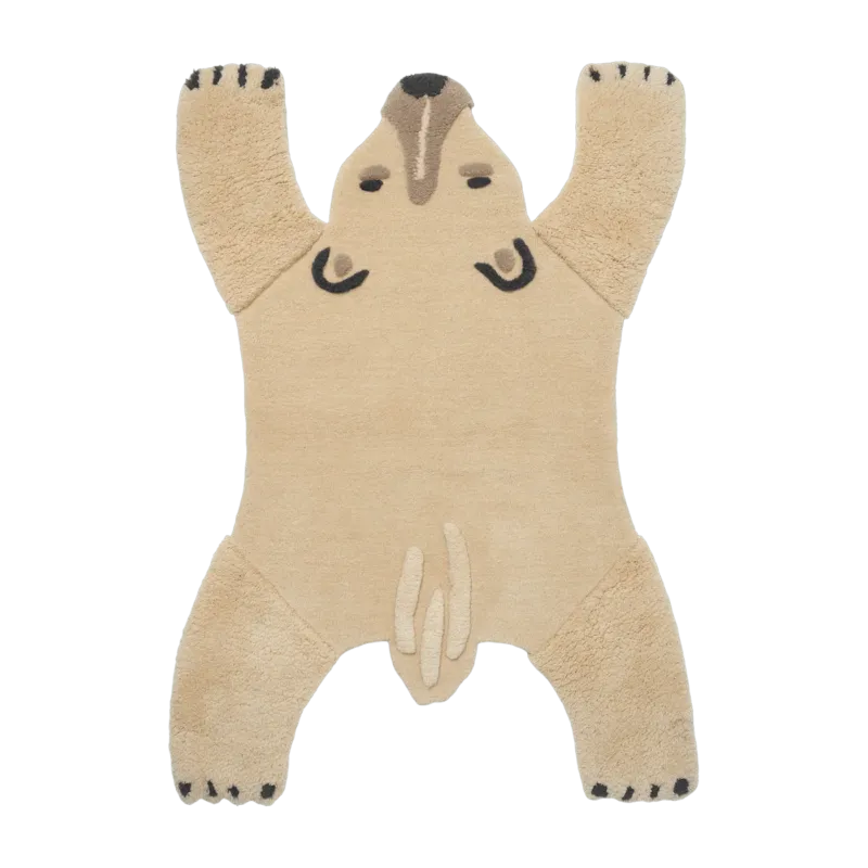 Tapis en laine animal 160 cm Ourse polaire - Ferm Living - The Cool Republic
