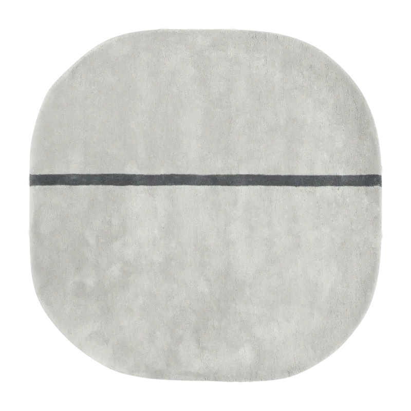 Tapis en laine gris 140x145 cm Oona Grey - Normann Copenhagen - The Cool Republic