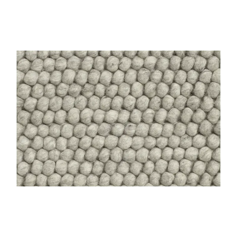 Tapis en laine gris clair 80x140 cm Peas - HAY - The Cool Republic