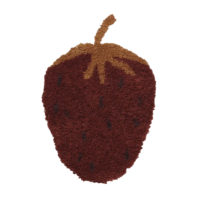 Tapis en laine tuftée fraise 120 cm Fruiticana - Ferm Living - The Cool Republic