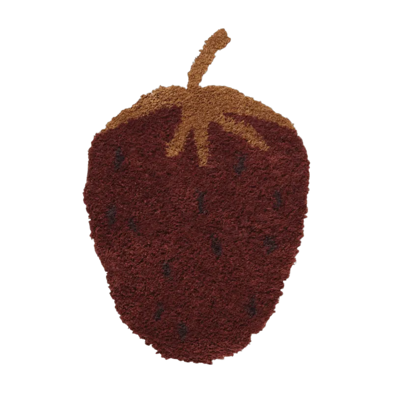 Tapis en laine tuftée fraise 180 cm Fruiticana - Ferm Living - The Cool Republic