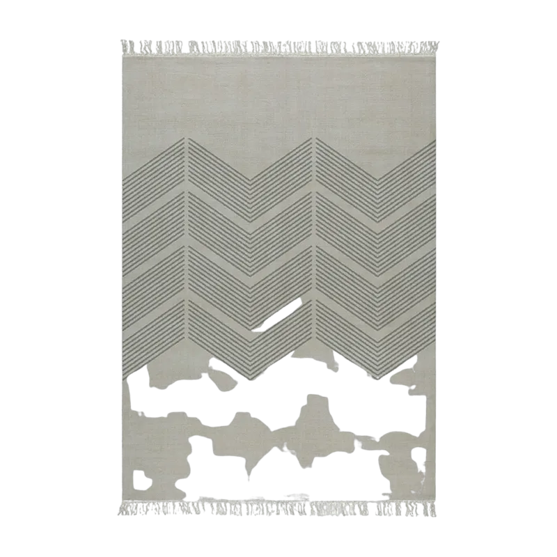 Tapis gris 230x160 cm Zig Zag - Edito - The Cool Republic