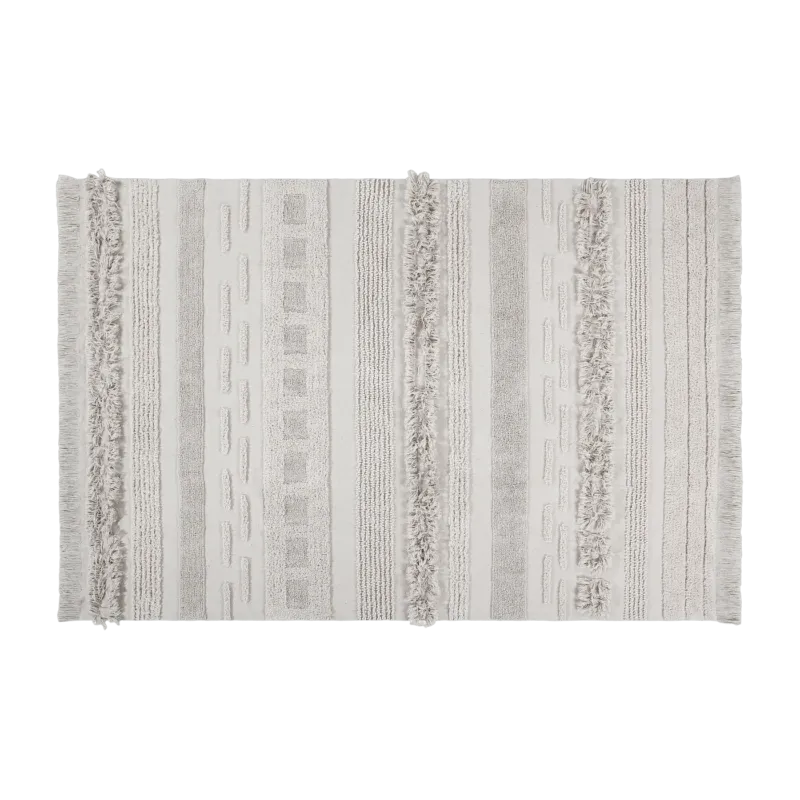 Tapis lavable beige 140x200 cm Air Natural - Lorena Canals - The Cool Republic