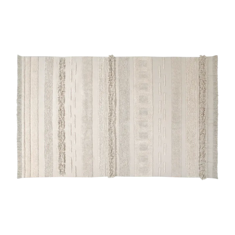 Tapis lavable beige 200x300 cm Air Natural - Lorena Canals - The Cool Republic