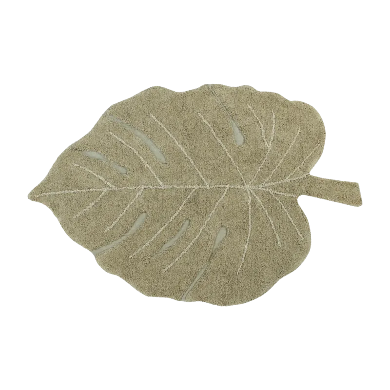 Tapis lavable vert feuille 180x120 cm - Lorena Canals - The Cool Republic