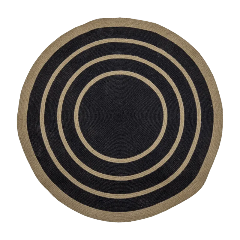 Tapis Lune Noir Seagrass - Bloomingville - The Cool Republic