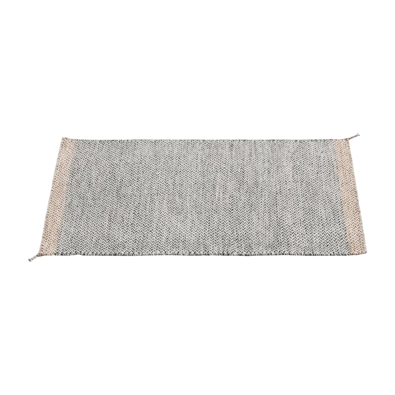 Tapis noir et blanc 140x85 cm Ply - Muuto - The Cool Republic