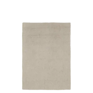 Tapis rectangulaire en laine filée et coton beige 140 x 200 cm Seifa - Ferm Living - The Cool Republic