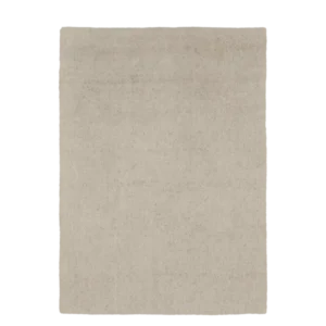 Tapis rectangulaire en laine filée et coton beige 170 x 200 cm Seifa - Ferm Living - The Cool Republic