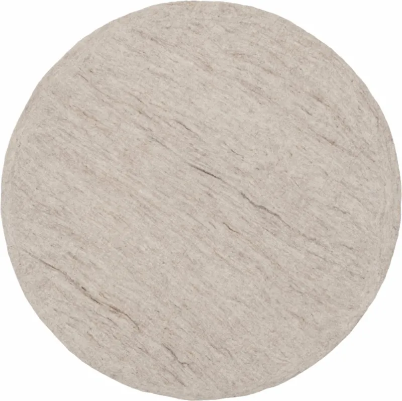 Tapis rond en laine beige marbré 200 cm Béla - myfelt - The Cool Republic
