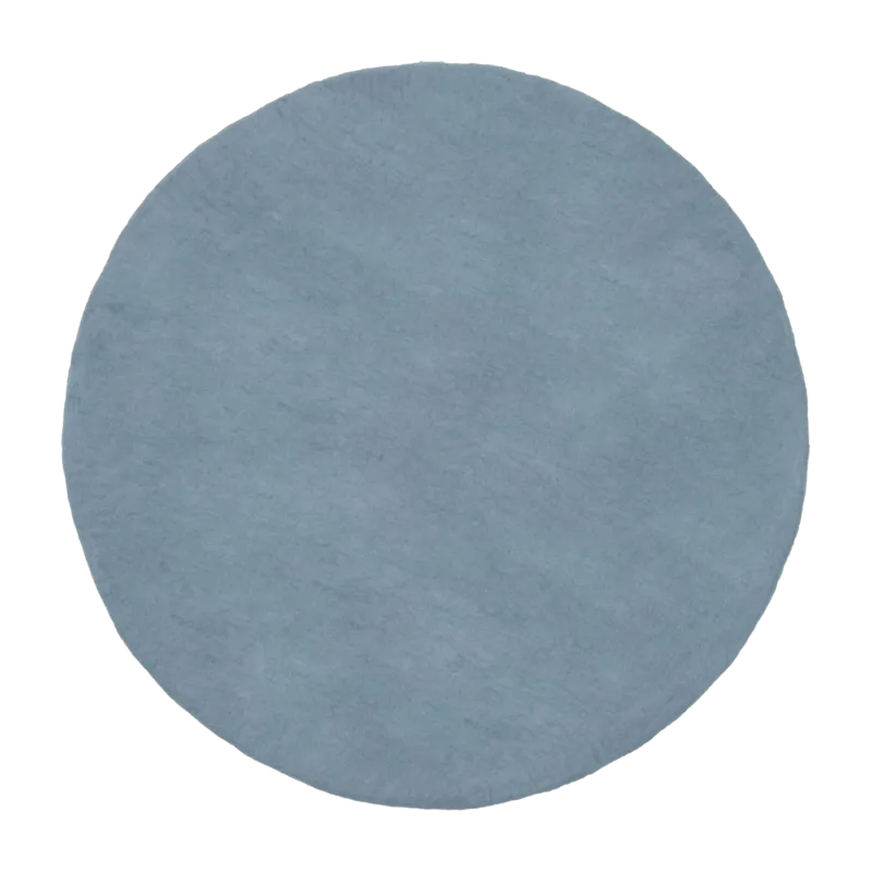 Tapis rond en laine bleu clair 70 cm Mia - myfelt - The Cool Republic