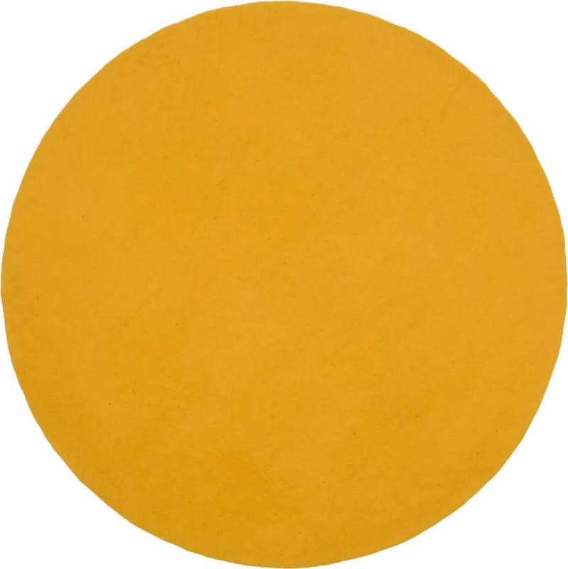 Tapis rond en laine moutarde 250 cm Klara - myfelt - The Cool Republic