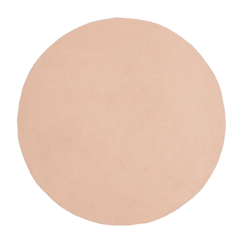 Tapis rond en laine rose 140 cm Merle - myfelt - The Cool Republic