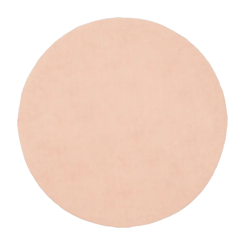 Tapis rond en laine rose 70 cm Merle - myfelt - The Cool Republic
