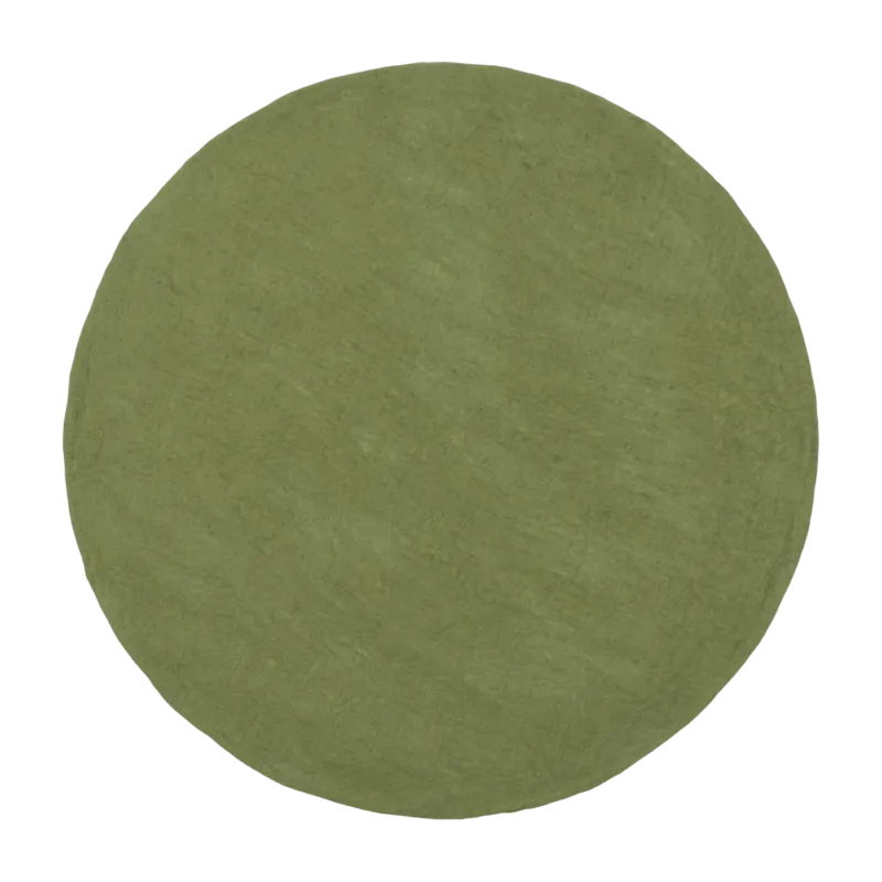 Tapis rond en laine vert 140 cm Kaspar - myfelt - The Cool Republic