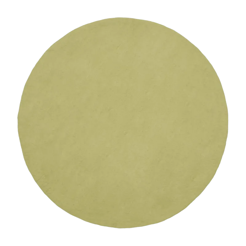 Tapis rond en laine vert clair 250 cm Pitt - myfelt - The Cool Republic
