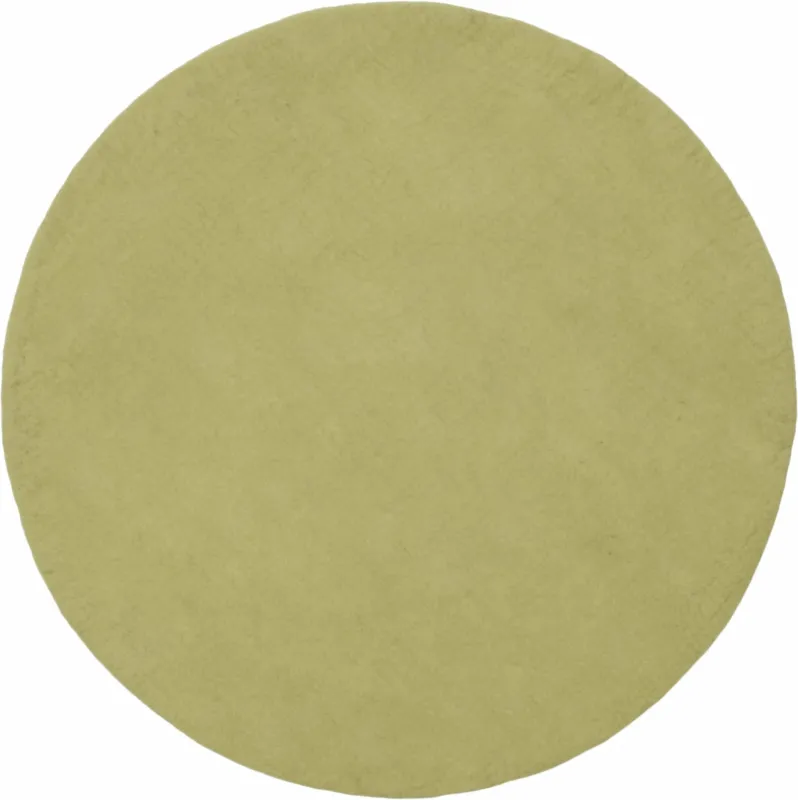 Tapis rond en laine vert clair 70 cm Pitt - myfelt - The Cool Republic