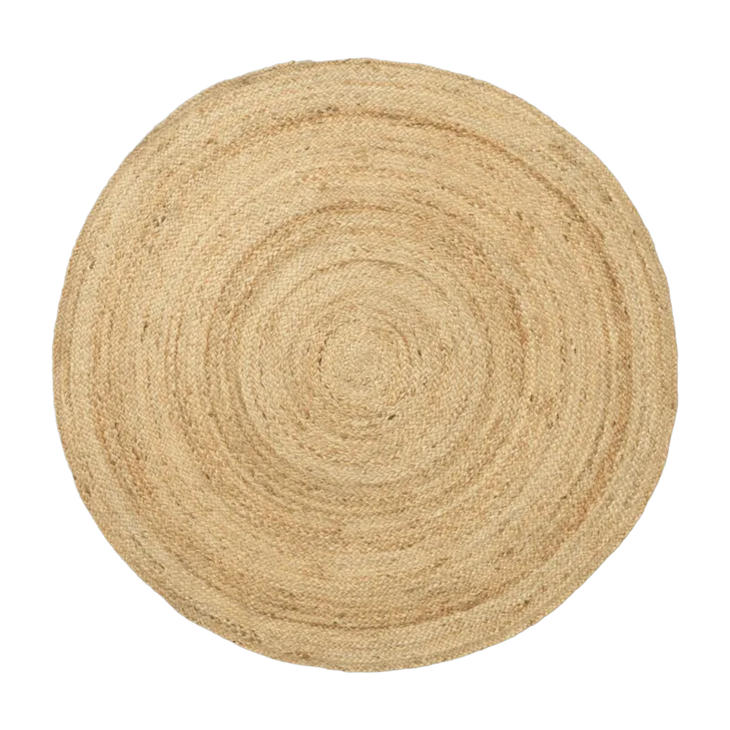 Tapis rond naturel en jute 120 cm Eternal - Ferm Living - The Cool Republic