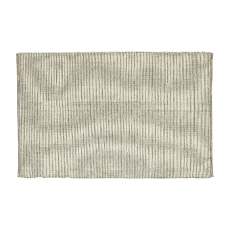Tapis tissé gris et blanc 120x180 cm - Hübsch - The Cool Republic