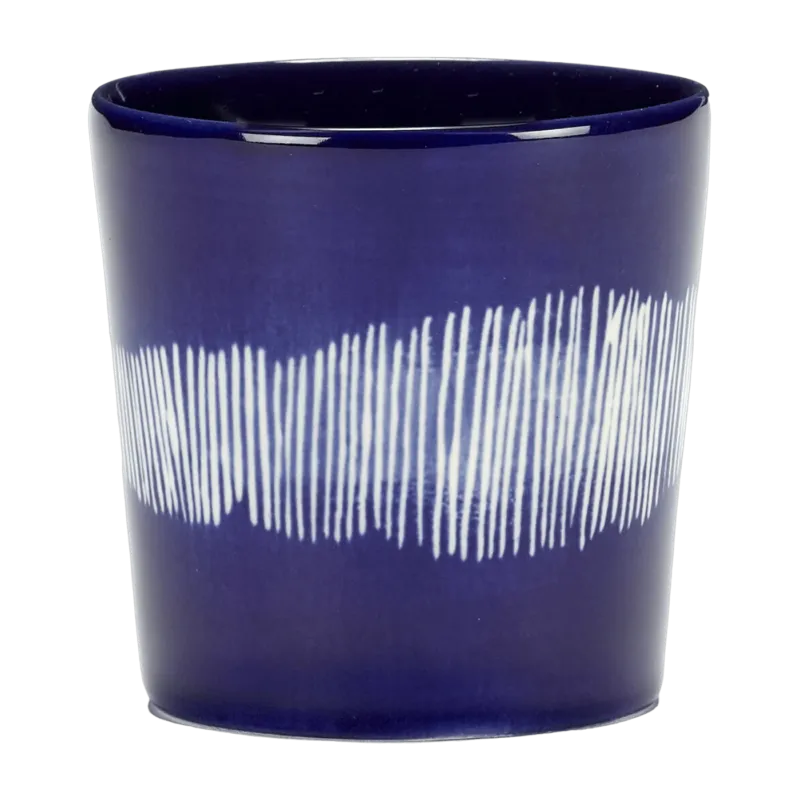 Tasse à café bleue 25 cl Stripes Feast - Serax - The Cool Republic